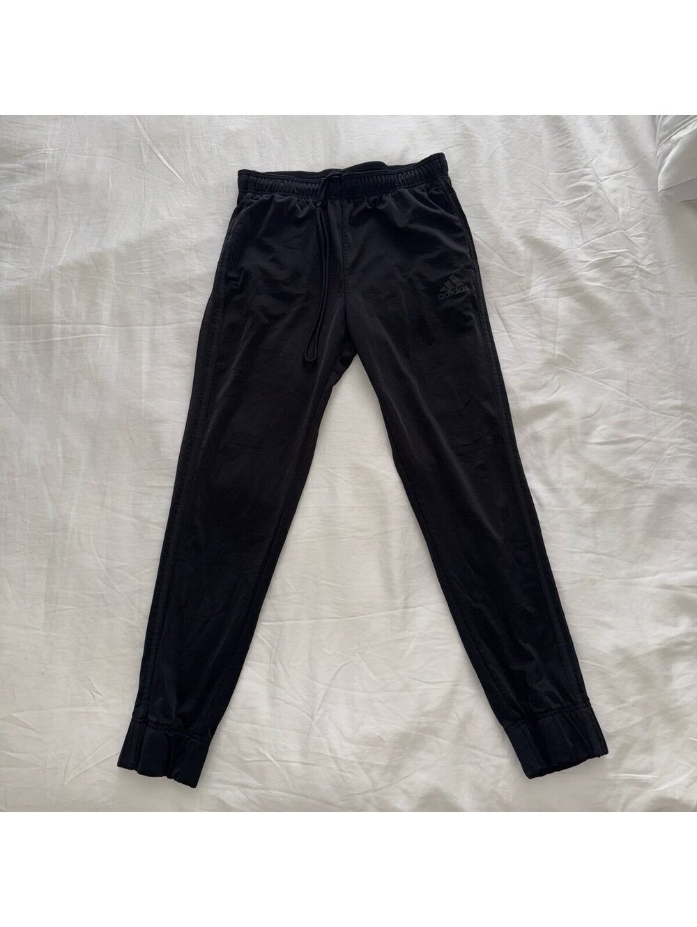 Adidas Black Athletic Track Pants Joggers Medium